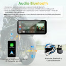 Carpuride W603D - Estéreo portátil inalámbrico para motocicleta con cámaras duales HD