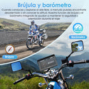 Carpuride W502Pro/W702 Pro - Opción TPMS | Estéreo portátil inalámbrico para motocicleta con Bluetooth dual, intercomunicador, brújula y barómetro