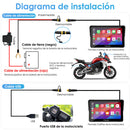 Carpuride W502Pro/W702 Pro - Opción TPMS | Estéreo portátil inalámbrico para motocicleta con Bluetooth dual, intercomunicador, brújula y barómetro