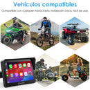 Carpuride W502Pro/W702 Pro - Opción TPMS | Estéreo portátil inalámbrico para motocicleta con Bluetooth dual, intercomunicador, brújula y barómetro