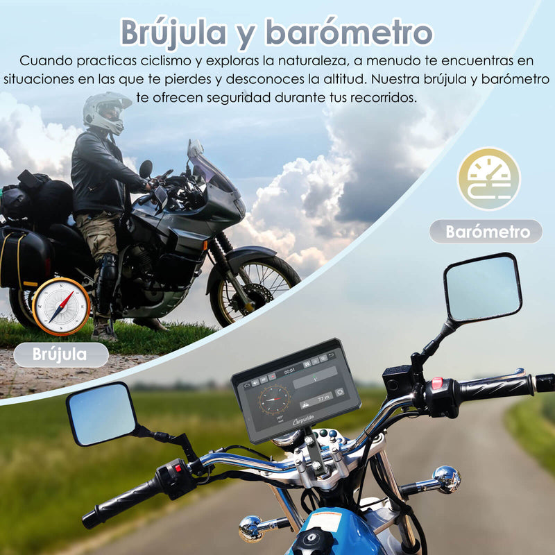 Carpuride W702RS Pro - Estéreo para motocicleta Plug-and-Play con sistema BSD y detección de radar