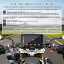 Carpuride W702RS Pro - Estéreo para motocicleta Plug-and-Play con sistema BSD y detección de radar