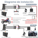 Carpuride W702RS Pro - Estéreo para motocicleta Plug-and-Play con sistema BSD y detección de radar