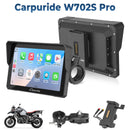 Carpuride W702S Pro/W502S Pro - Con opción TPMS – Estéreo para motocicleta Plug-and-Play con soporte de fácil montaje y desmontaje, estilo similar a un soporte de navegación
